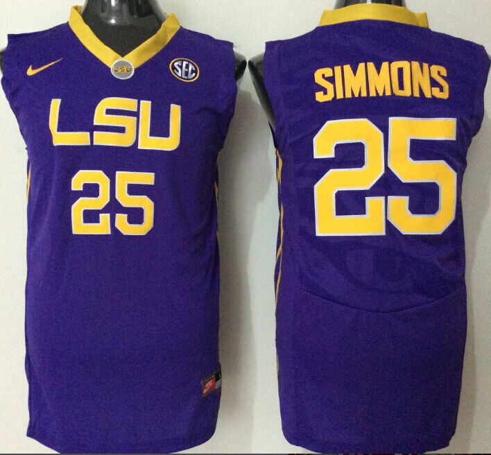 Men's LSU Tigers Ben Simmons #25 Purple Jersey